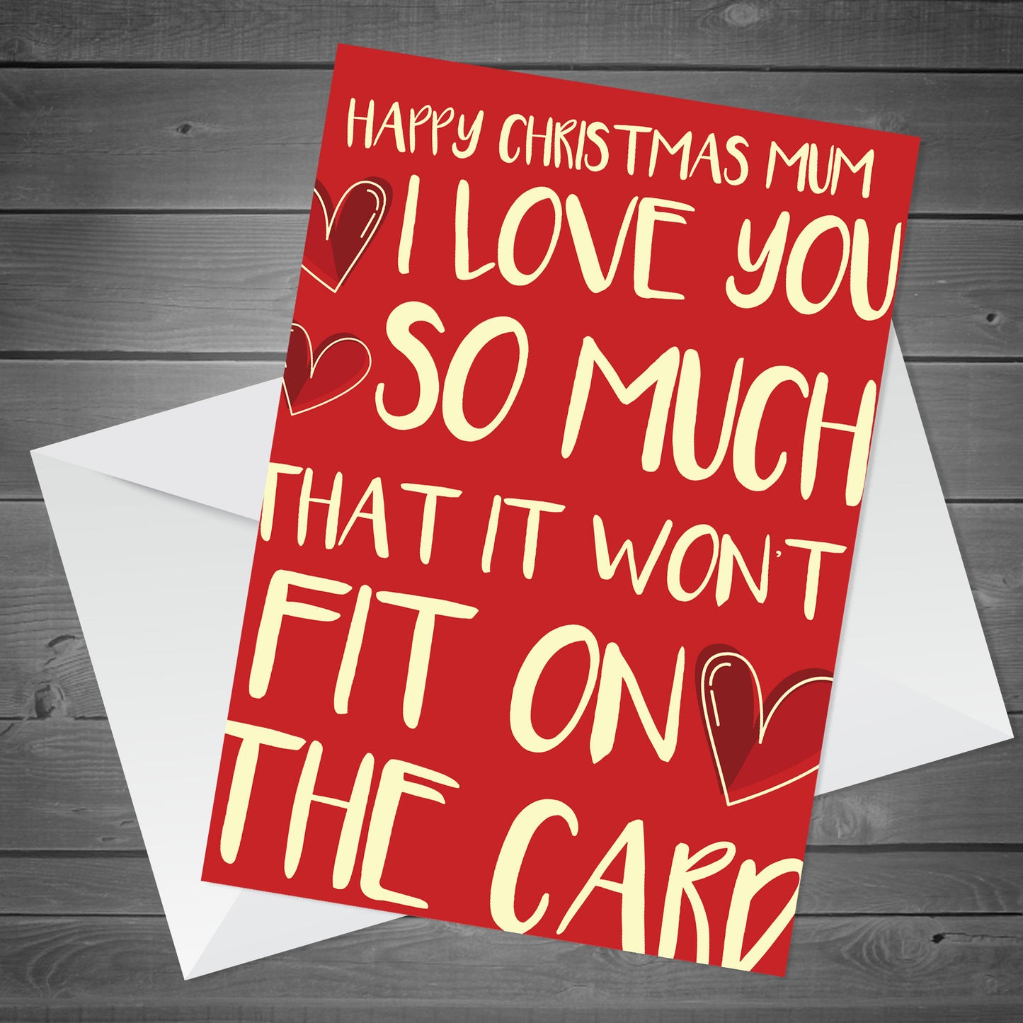 Christmas Card For Mum I Love You So Much Card From Daughter Son