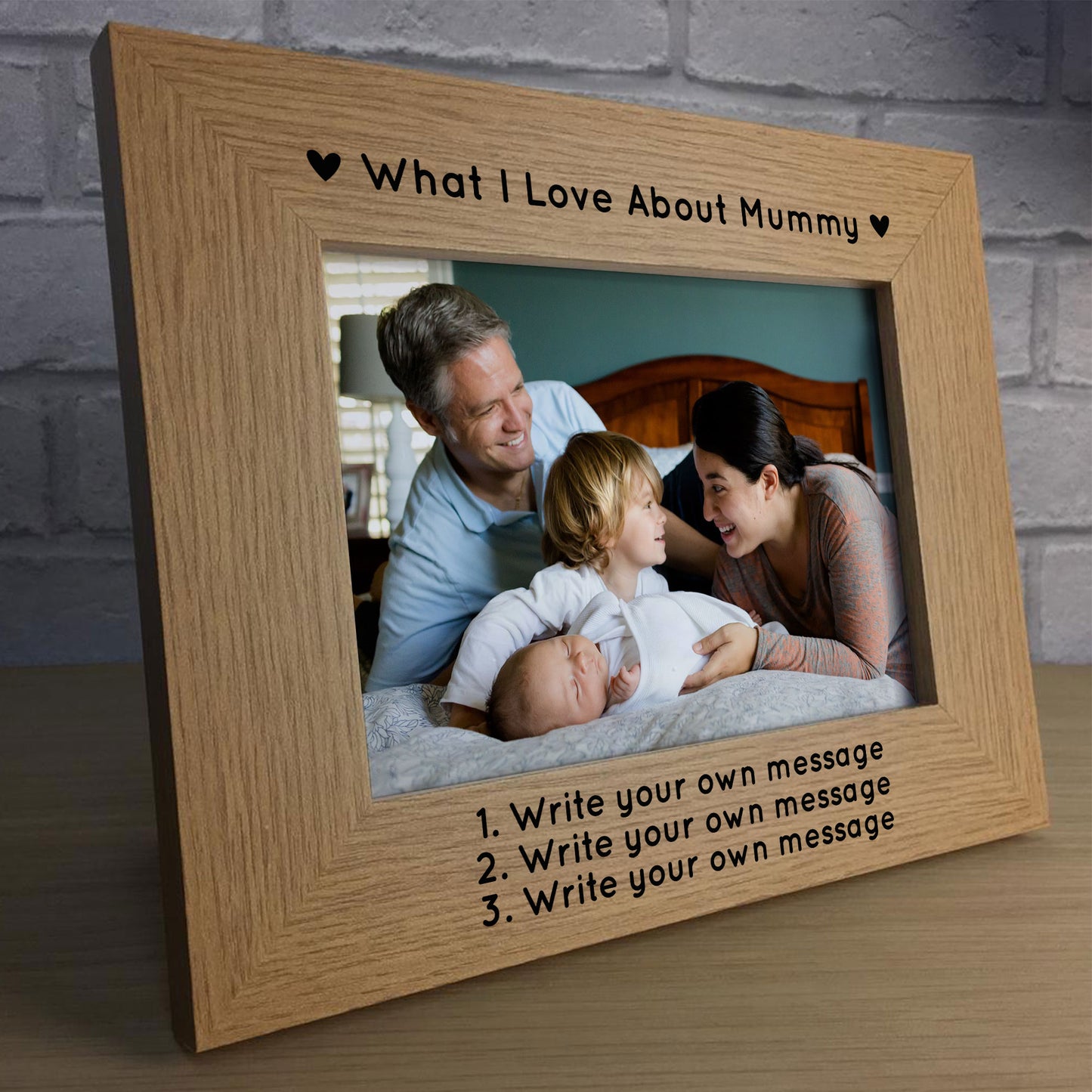 Personalised What I Love About Mummy Photo Frame Mothers Day