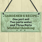 Garden Sign Summer House Plaque Garden Shed Gardening Gift