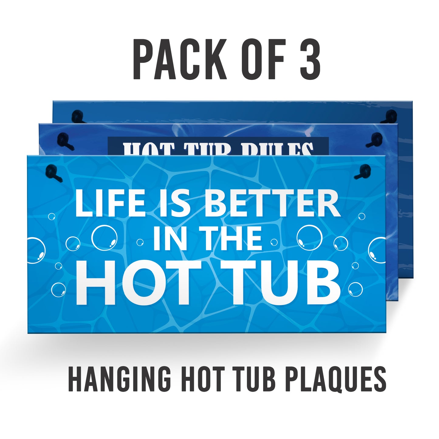 Hot Tub Signs And Plaques 3 Pieces Outdoor Garden Hot Tub Signs