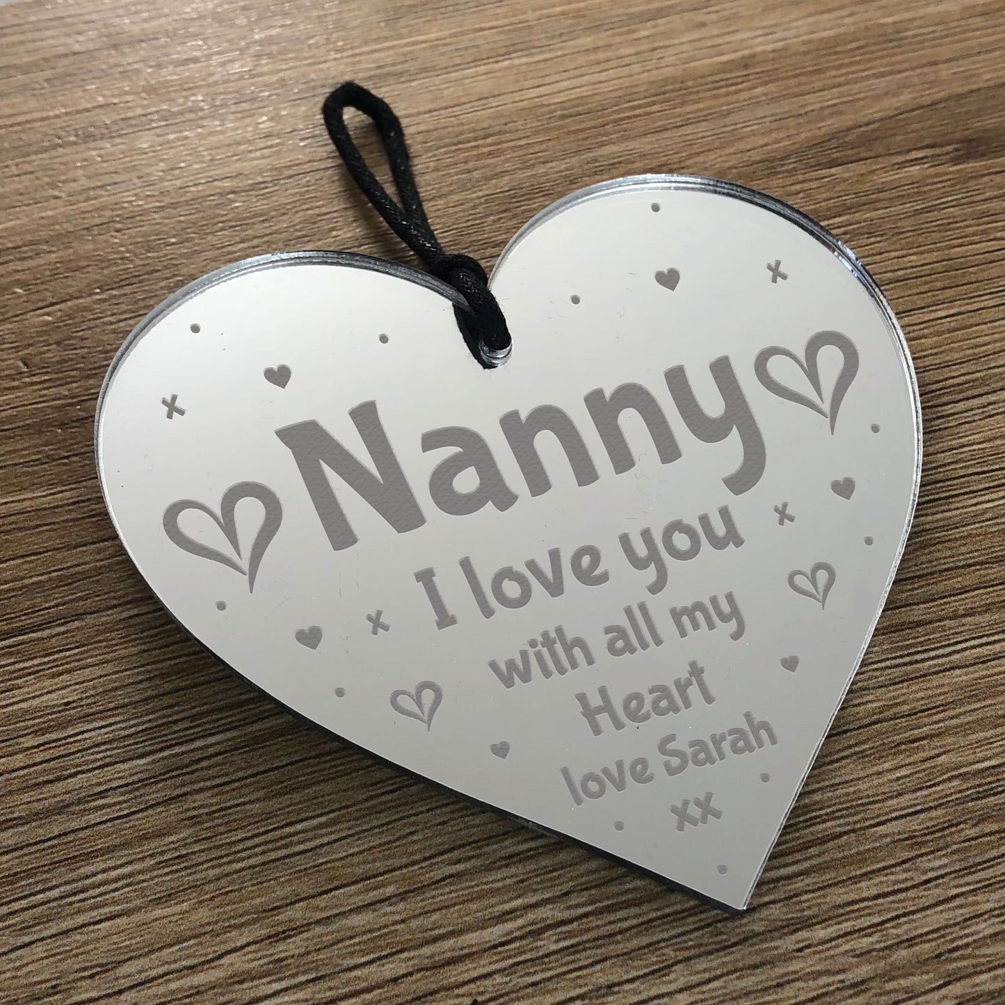 Nanny Gift Personalised Heart Engraved Love Thank You Gift