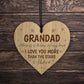 Grandad Gifts Plaque Engraved Heart Birthday Christmas Gifts