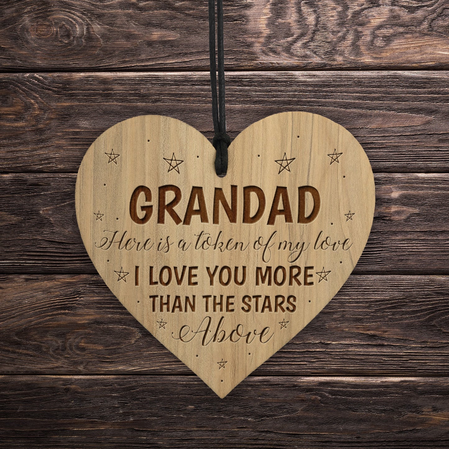 Grandad Gifts Plaque Engraved Heart Birthday Christmas Gifts