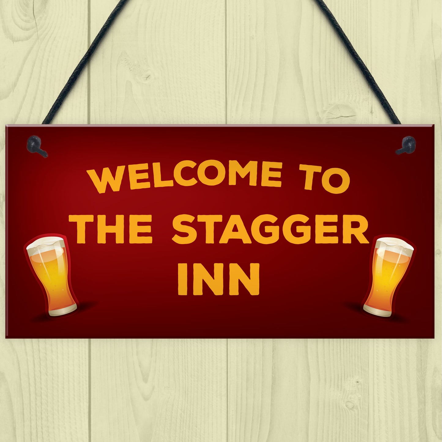 Funny Bar Welcome Sign For Home Bar Man Cave Garden Gifts
