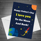 Fathers Day Card SPACE Moon Cheeky Dad Daddy Father Grandad