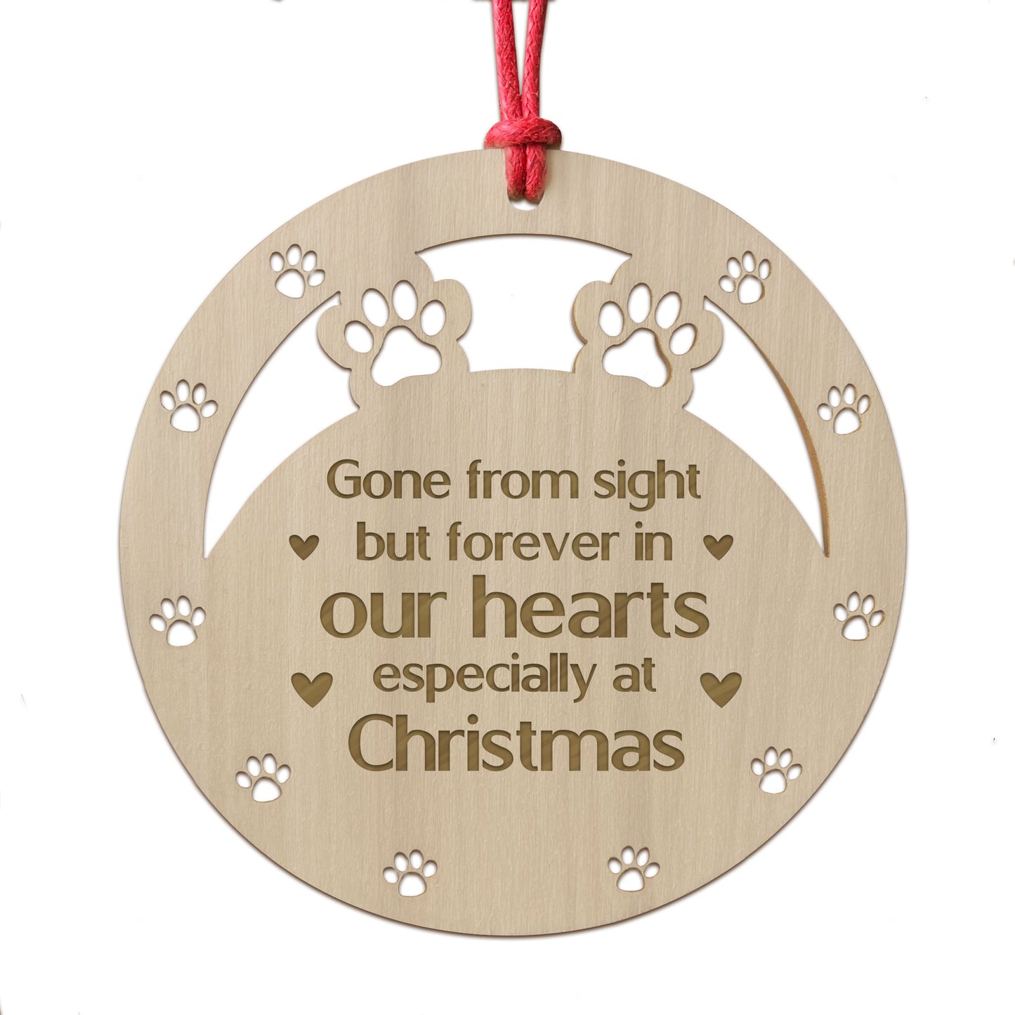 Christmas Memorial Decoration For Dog Cat Pet In Our Hearts