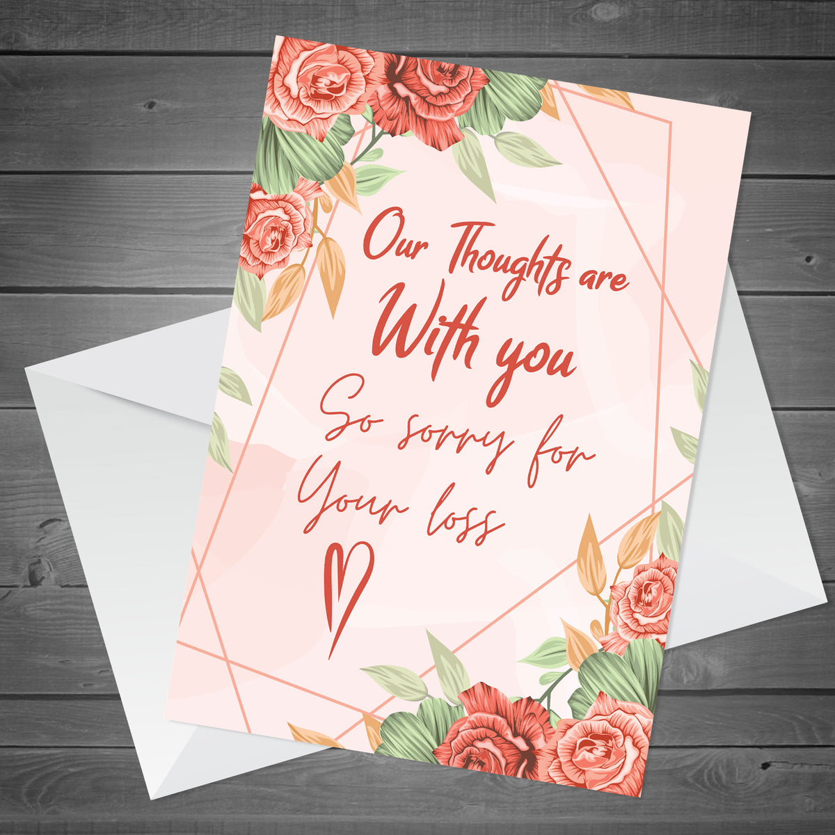 Sorry For You Loss Bereavement In Sympathy Condolences Card