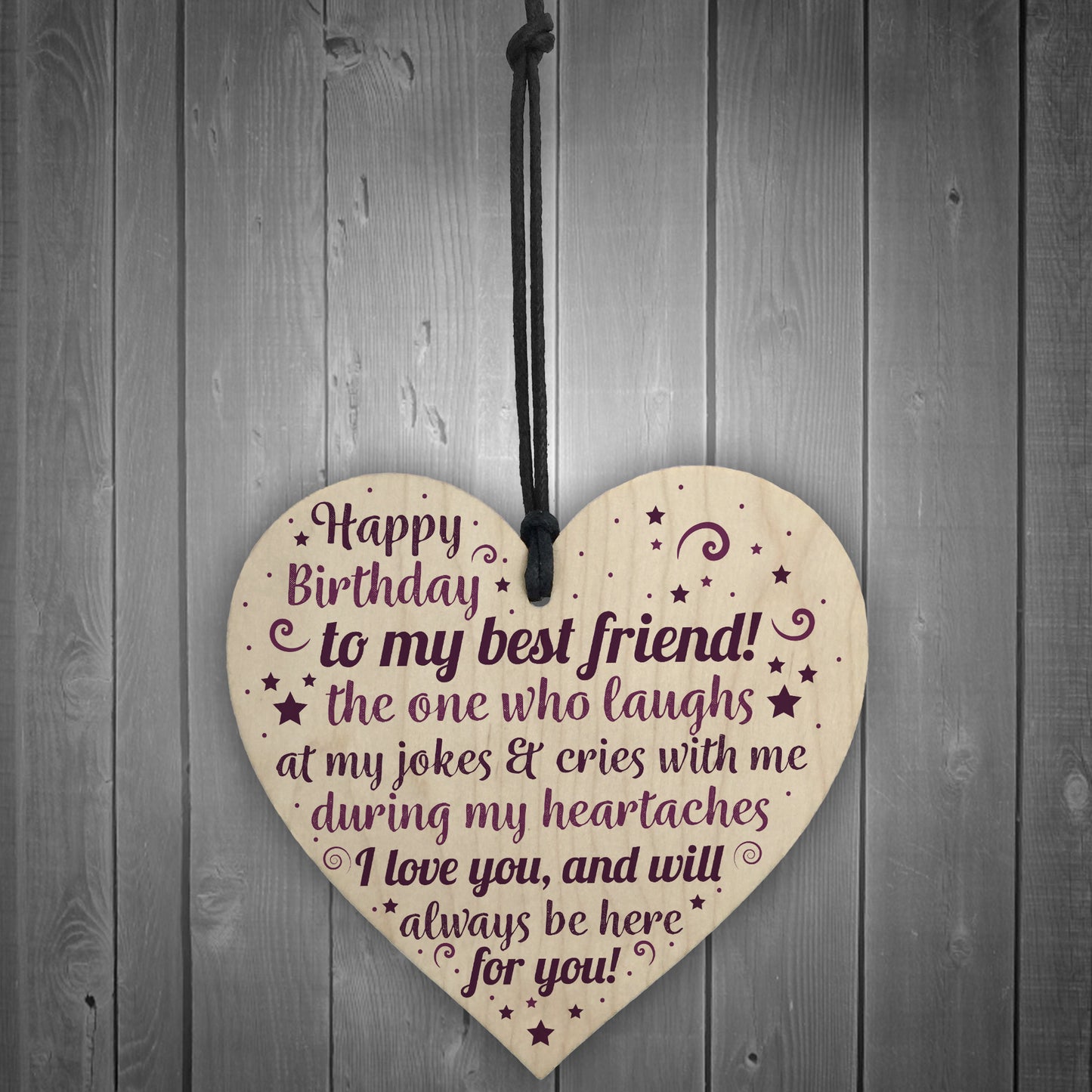 Birthday Friend Gifts Heart Special Friendship Plaque Card