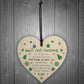 Newborn Baby First Christmas Wood Heart Tree Decoration Bauble