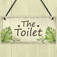 Shabby Chic Toilet Sign Door Plaque Bathroom Sign Home Decor
