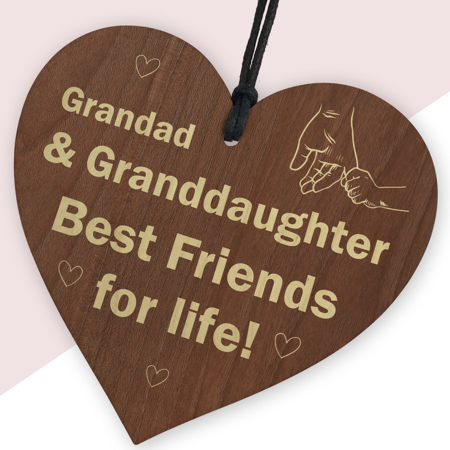 Grandad Gifts From Granddaughter Wood Heart Fathers Day Birthday