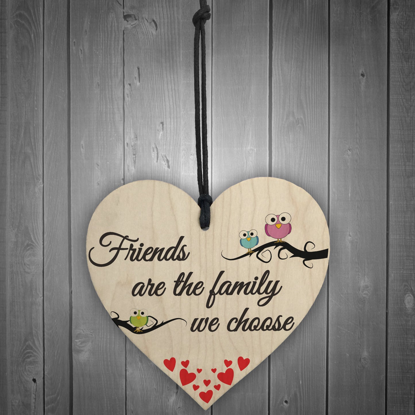 Friends Are We Choose Wooden Hanging Heart