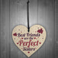 BEST FRIEND SISTER Plaque Thank You Gift Heart Keepsake Gift