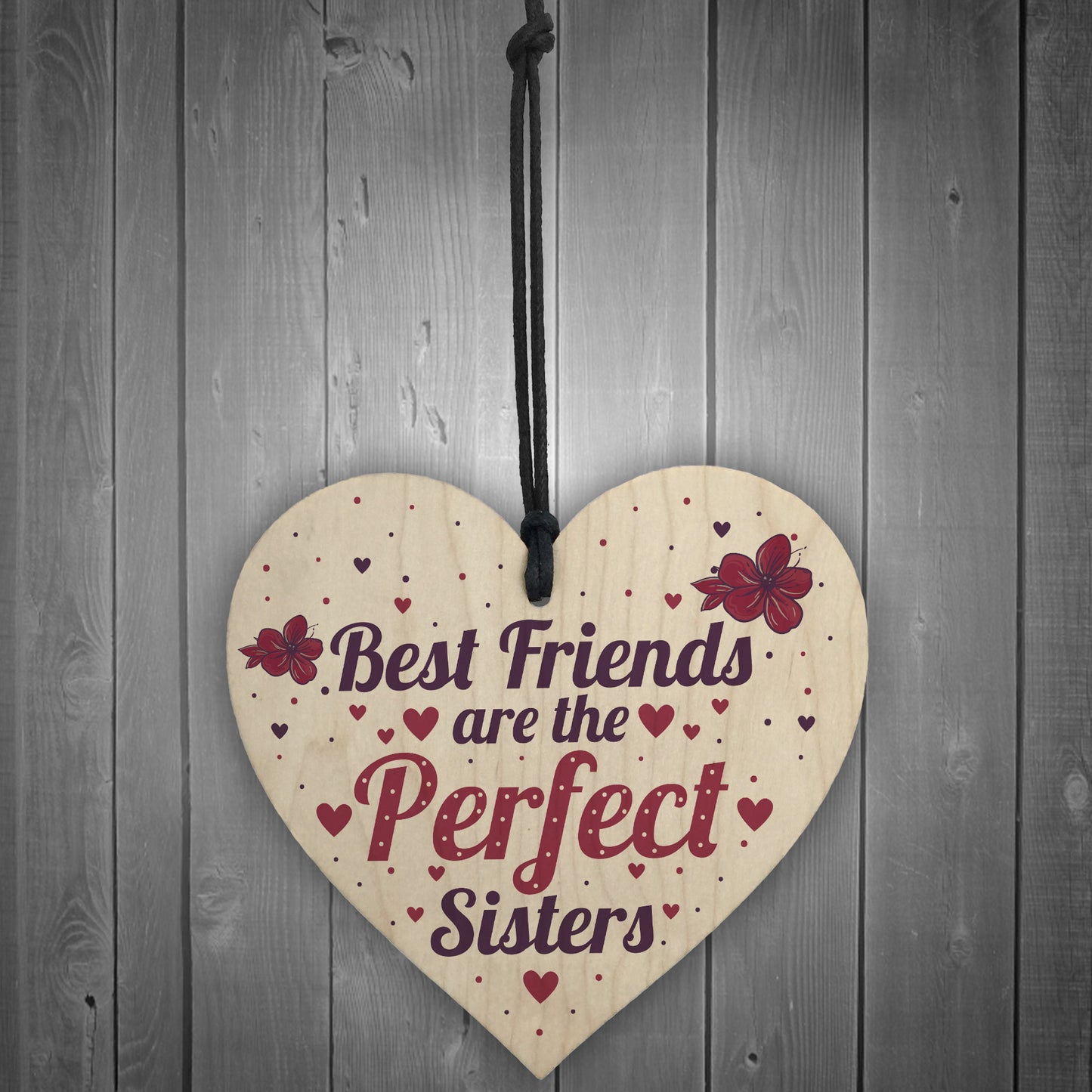 BEST FRIEND SISTER Plaque Thank You Gift Heart Keepsake Gift