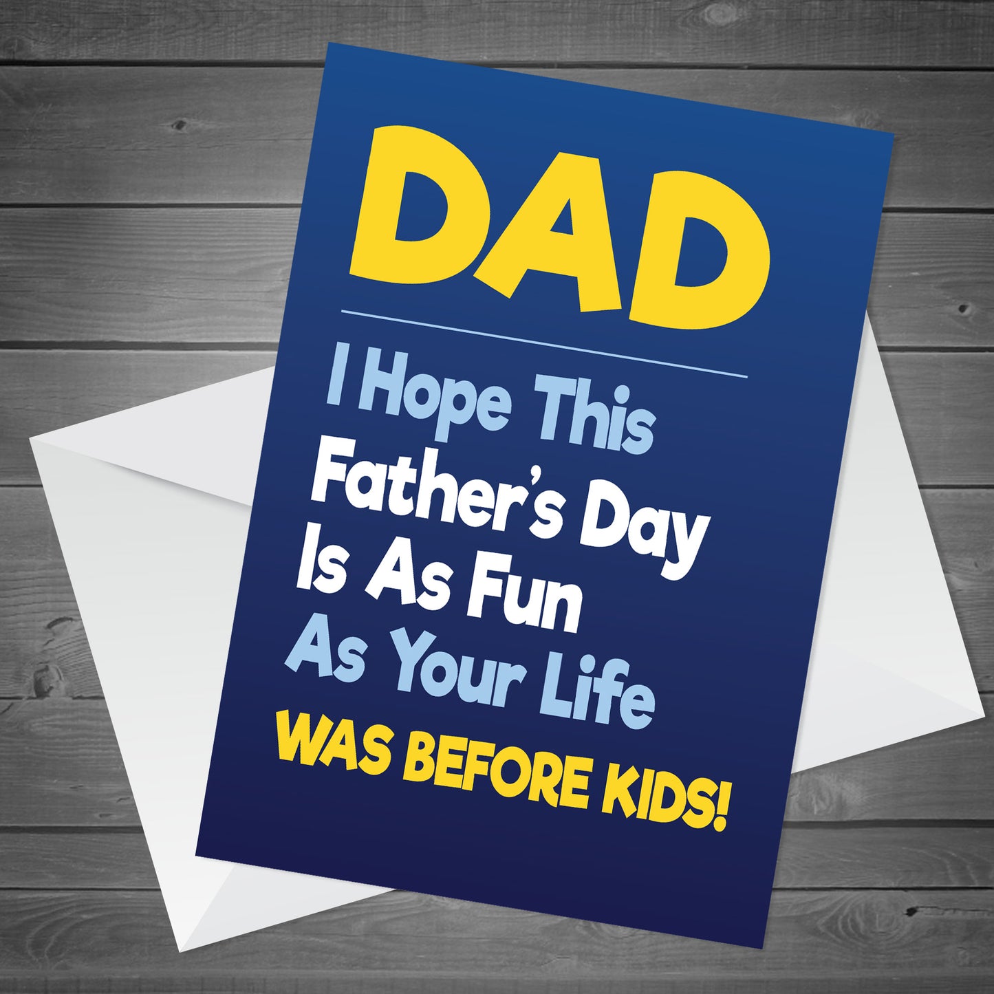Funny Dad Fathers Day Card Funny Dad Card From Daughter Son