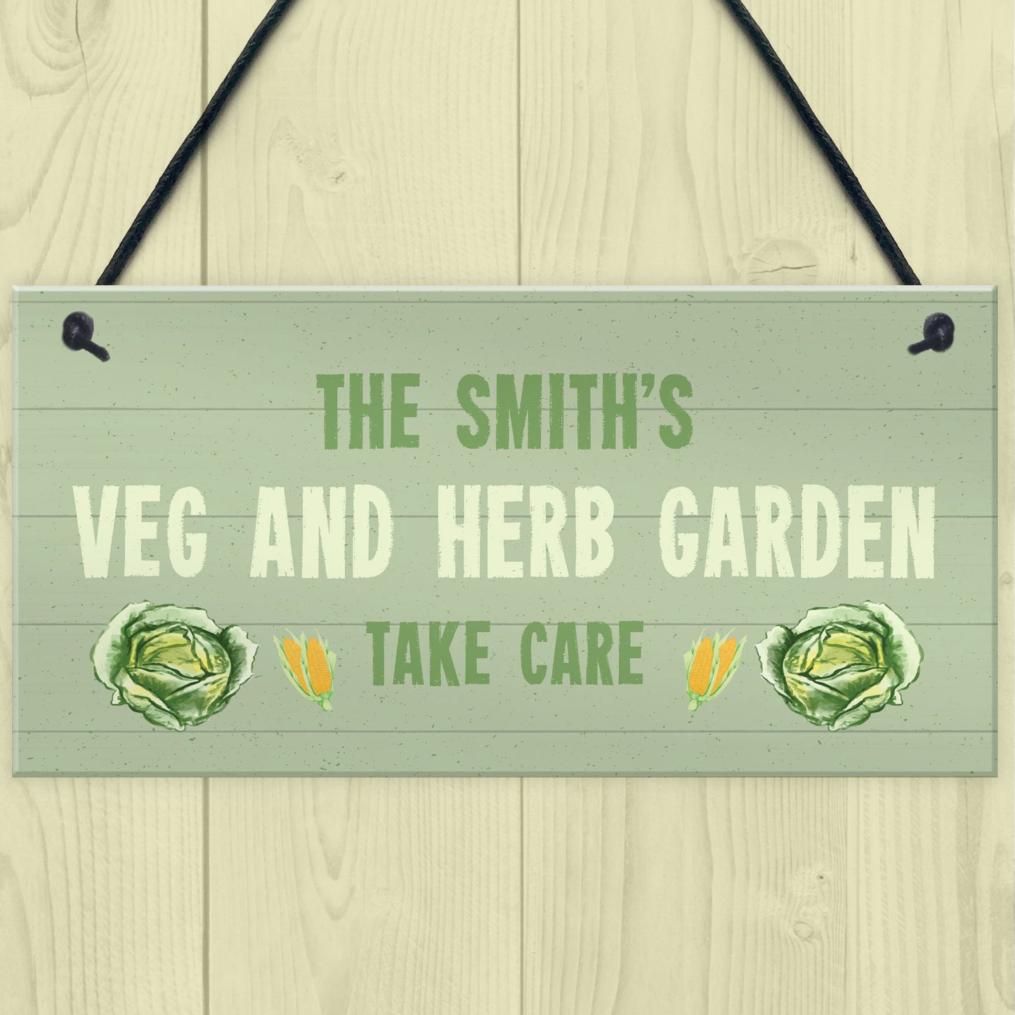 Veg And Herb Garden Sign Personalised Shed Summerhouse Gift