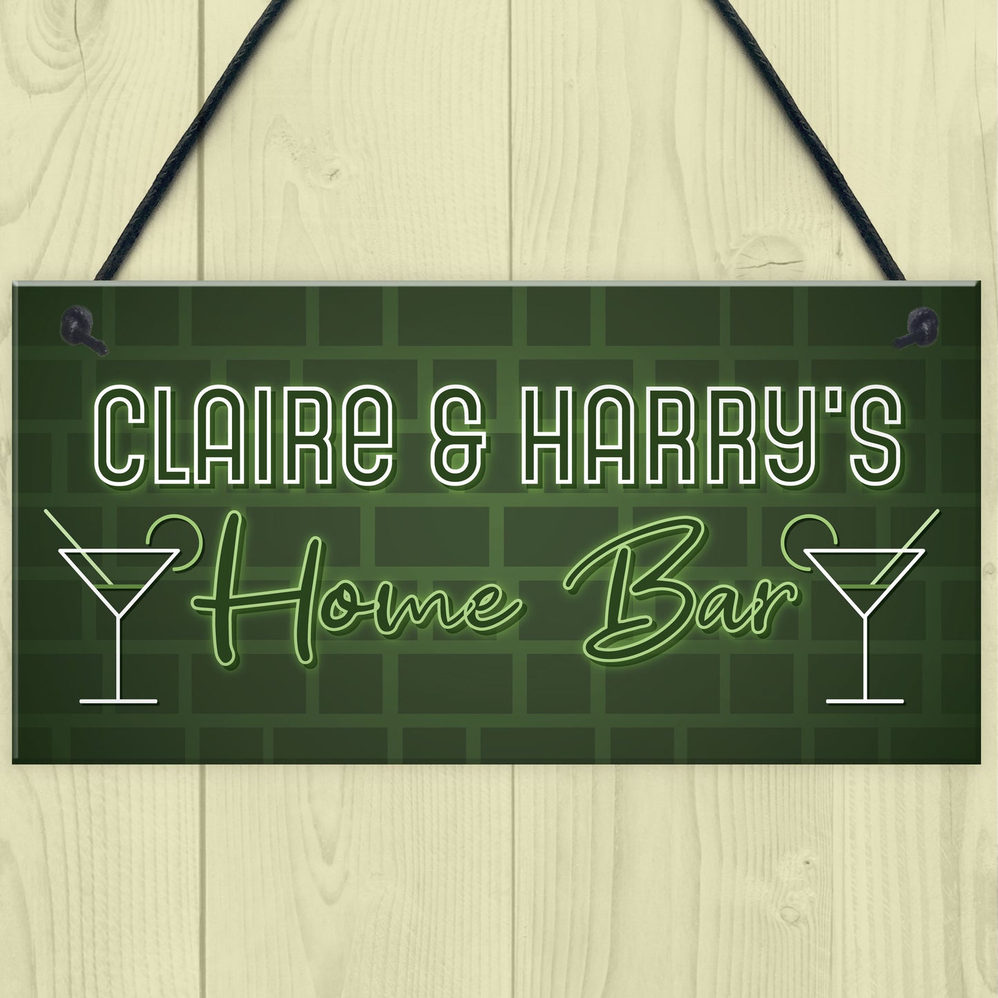 Personalised HOME BAR Plaque Novelty Bar Signs For Garden Sign