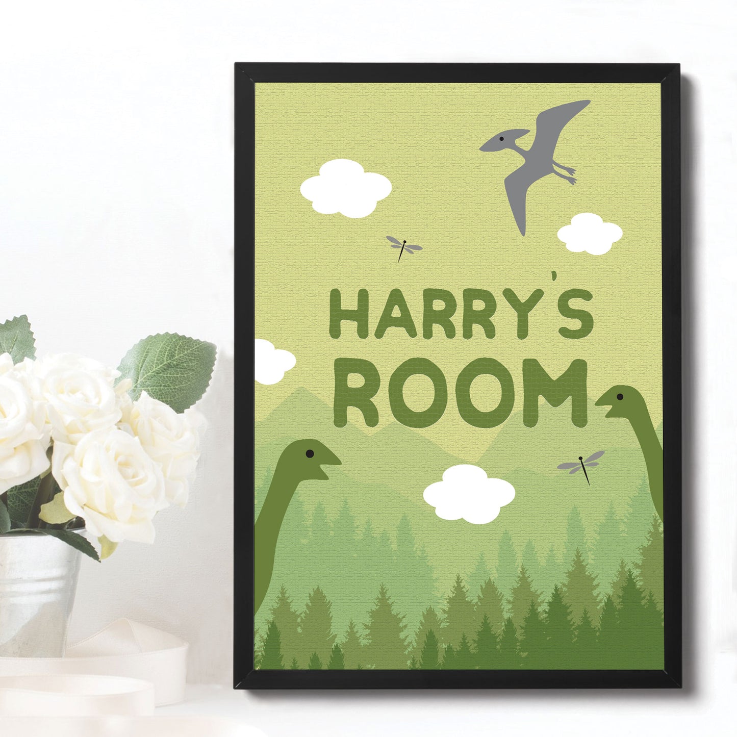 Dinosaur Nursery Print Nursery Wall Art Picture For Boys Bedroom