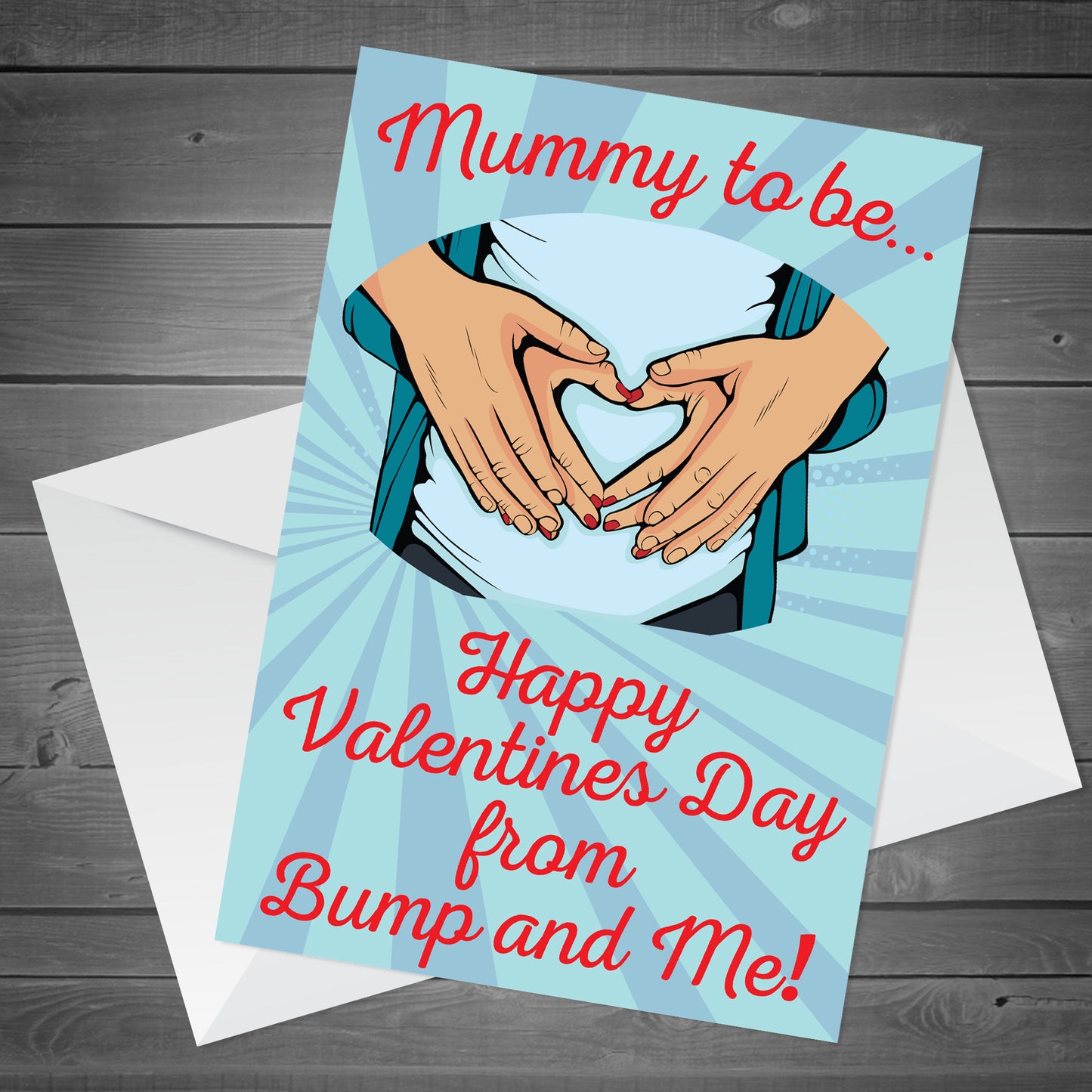 Mummy to Be Valentines Day Card From Baby Bump Cute Card