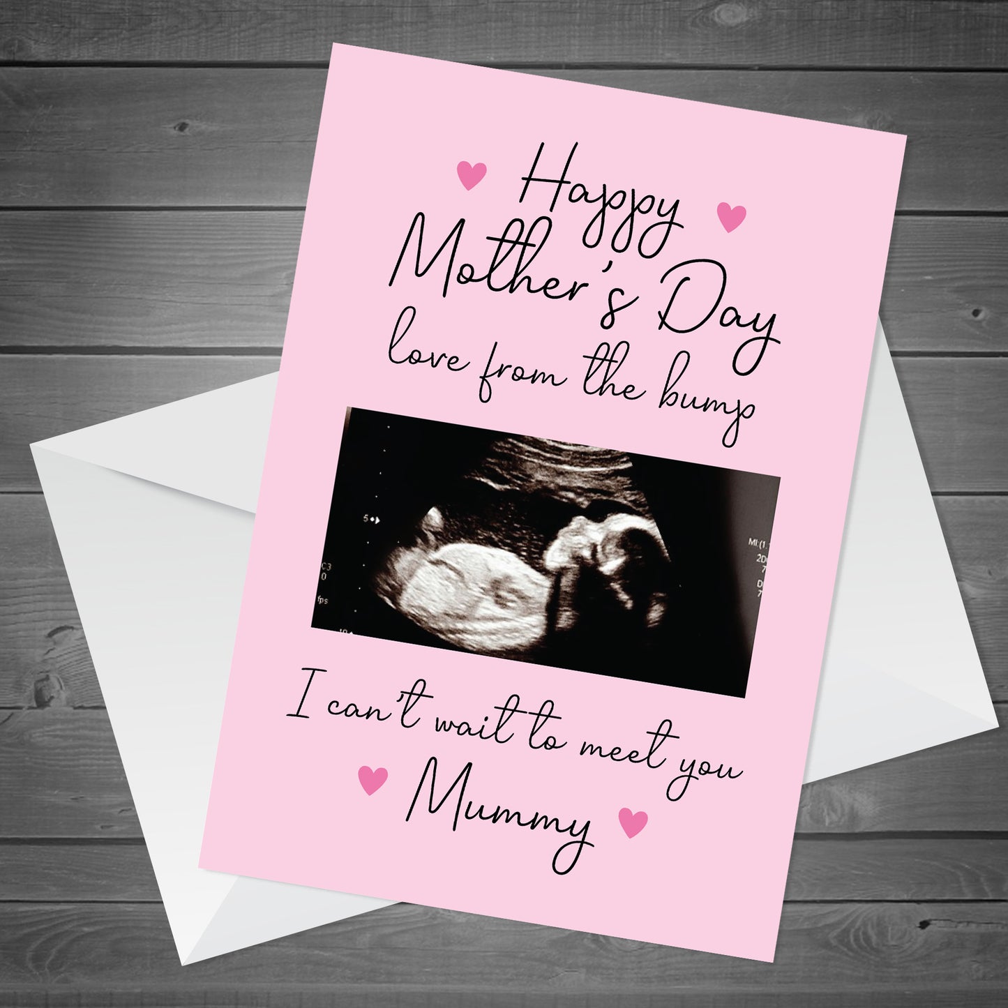 Mothers Day Card From Bump Personalised Baby Photo Mummy To Be