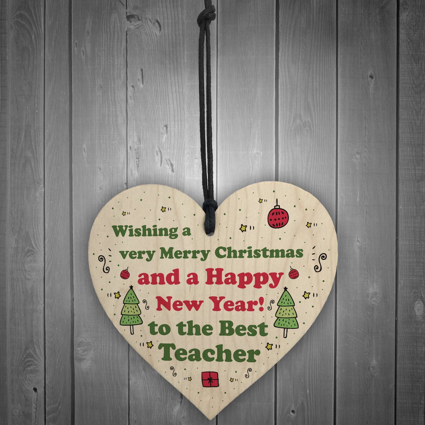 Christmas Gift For Best Teacher Heart Thank You Gift For Teacher