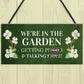 Funny Garden Sign Hanging Wall Sign Summerhouse Plaque