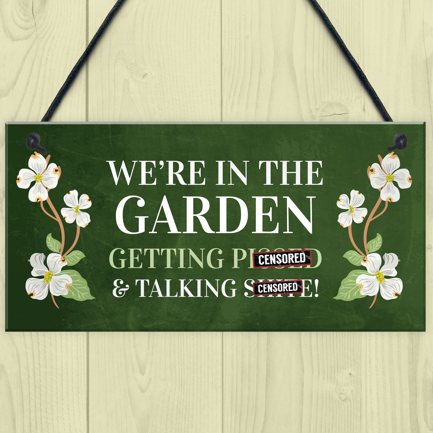 Funny Garden Sign Hanging Wall Sign Summerhouse Plaque