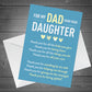 Fathers Day Card for Dad From Daughter Adorable Fathers Day Card