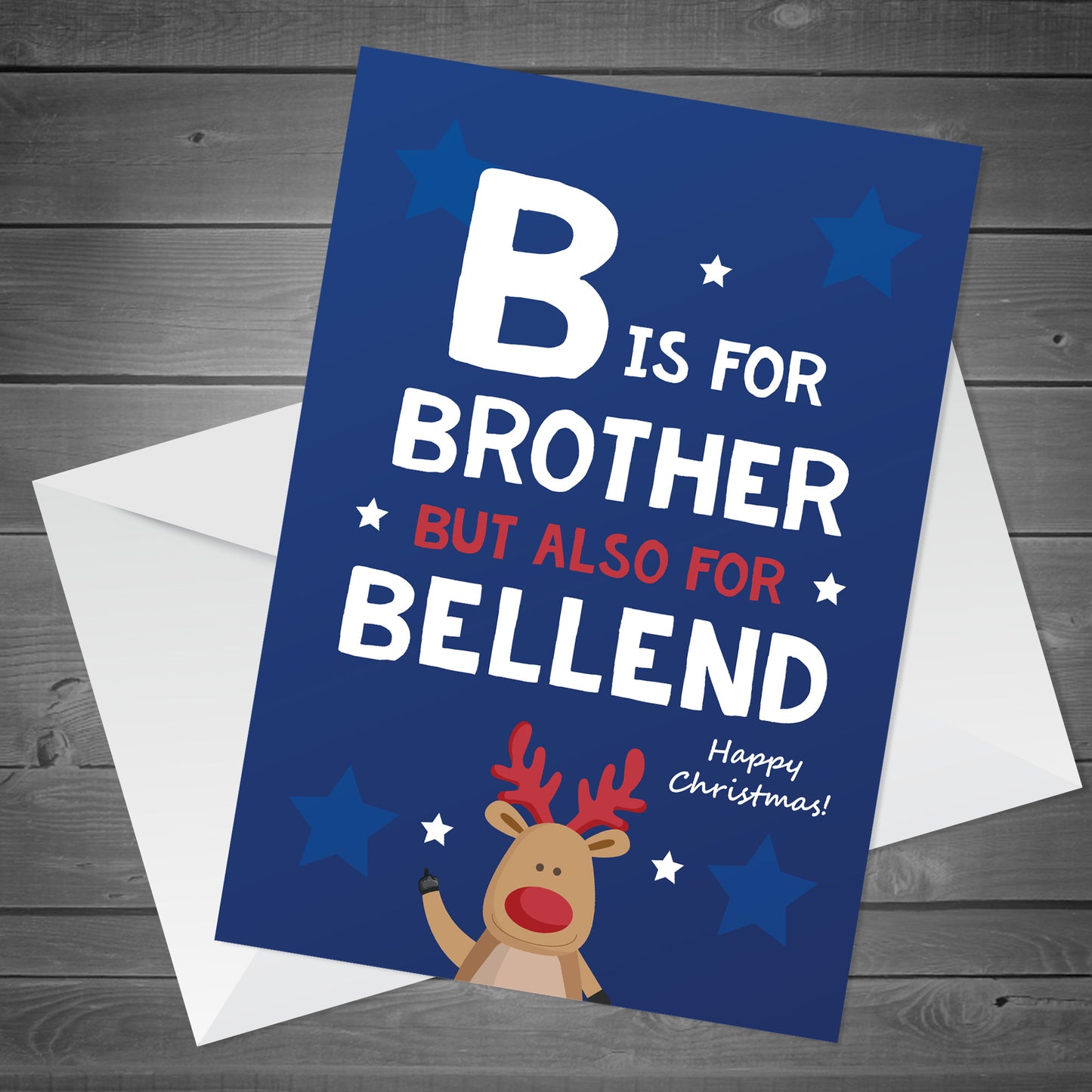 FUNNY Christmas Card For Brother A6 Card Rude Card For Brother