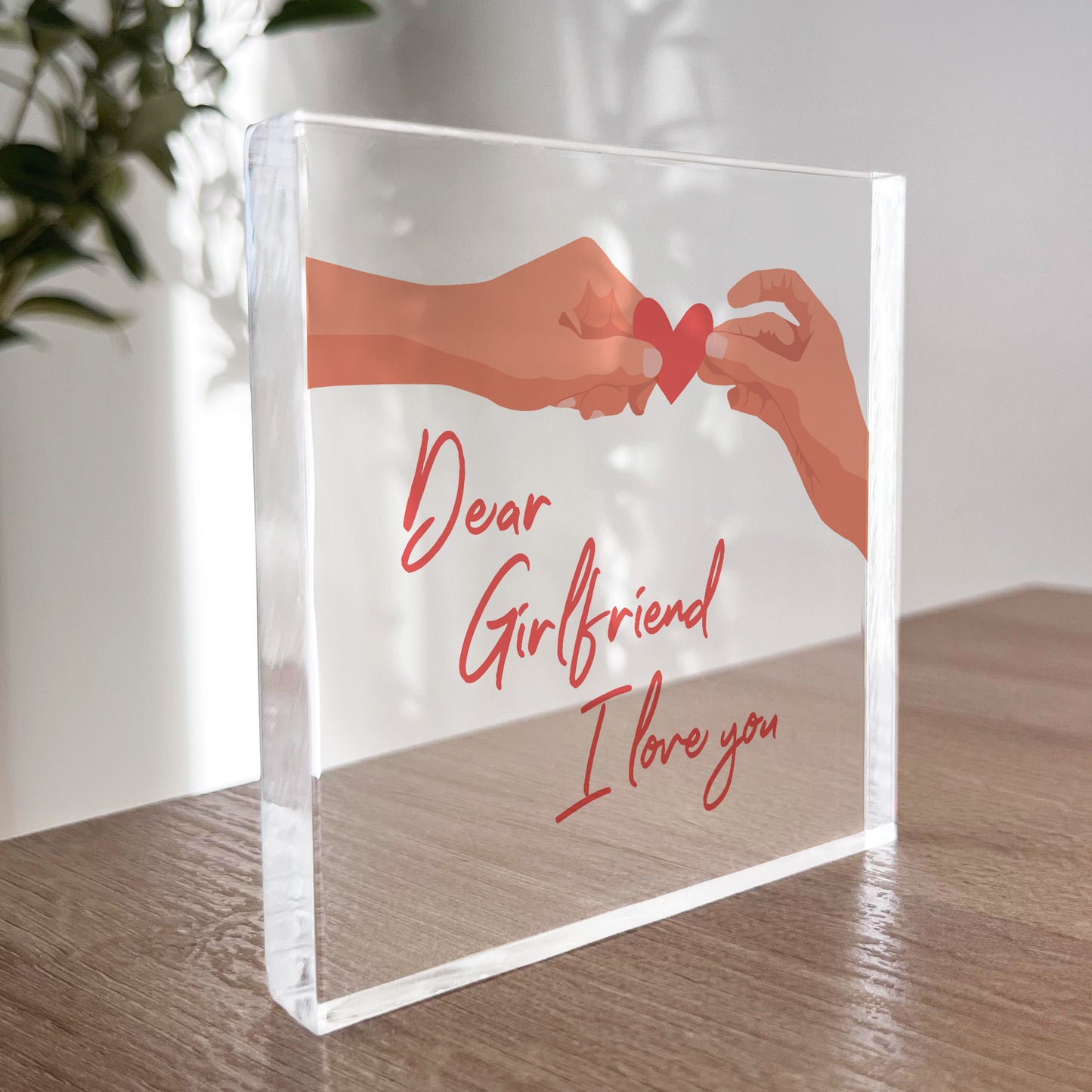 Dear Girlfriend I Love You Cute Romantic Anniversary Valentines