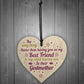 Best Friend Godmother Gifts Wooden Heart Plaque Thank You Friend
