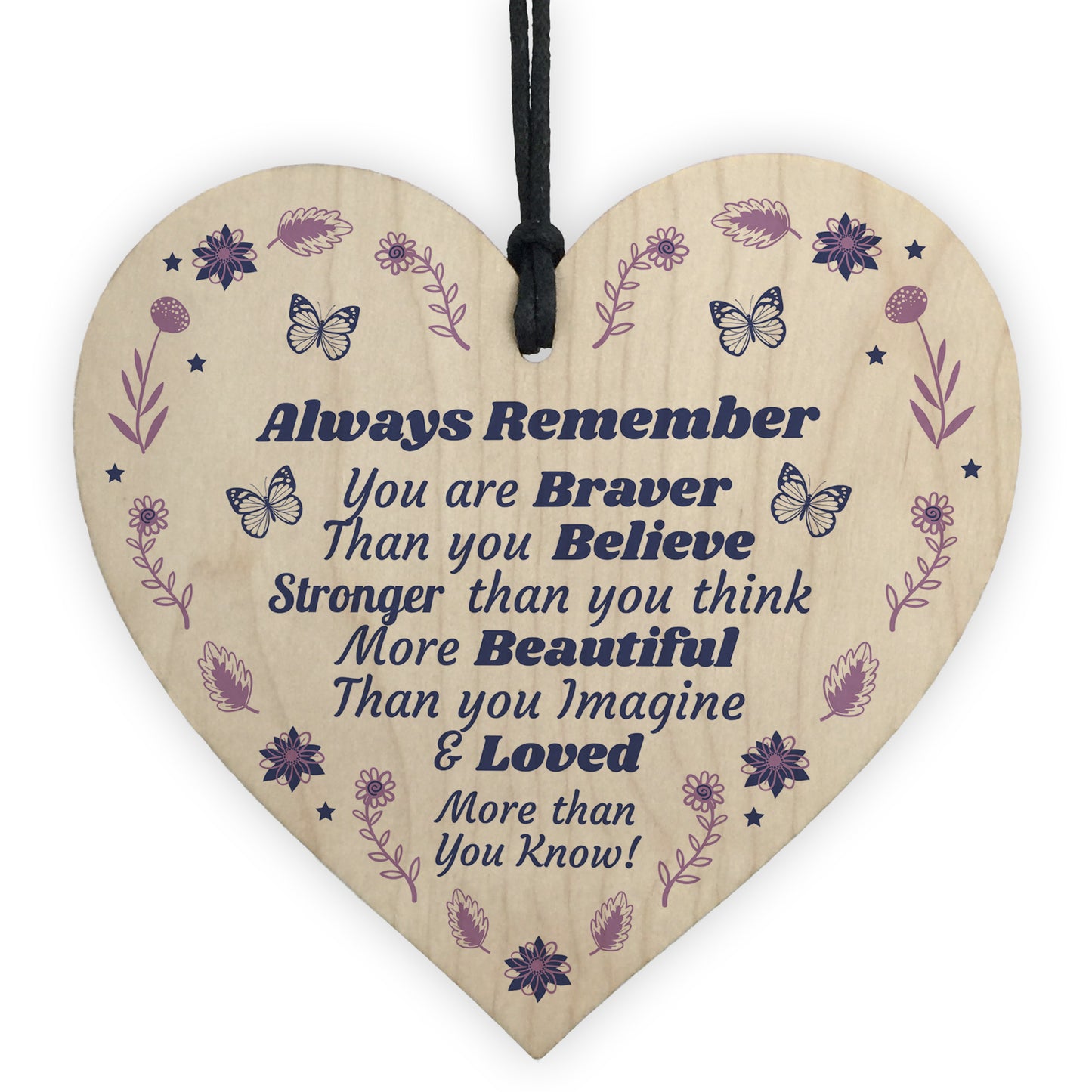 Best Friend Pack of 4 Wooden Heart Gifts For Friend Christmas