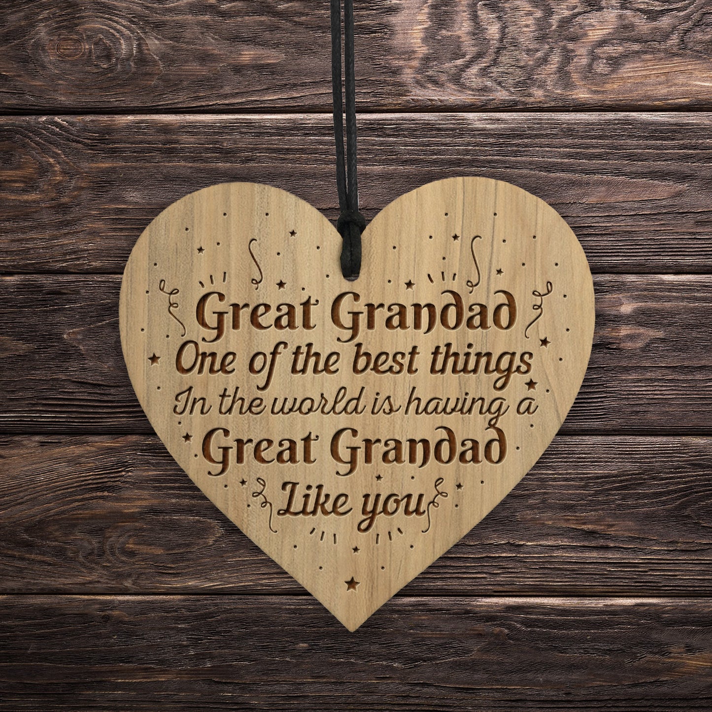 Great Grandad Gifts Engraved Heart Great Grandad Birthday Xmas