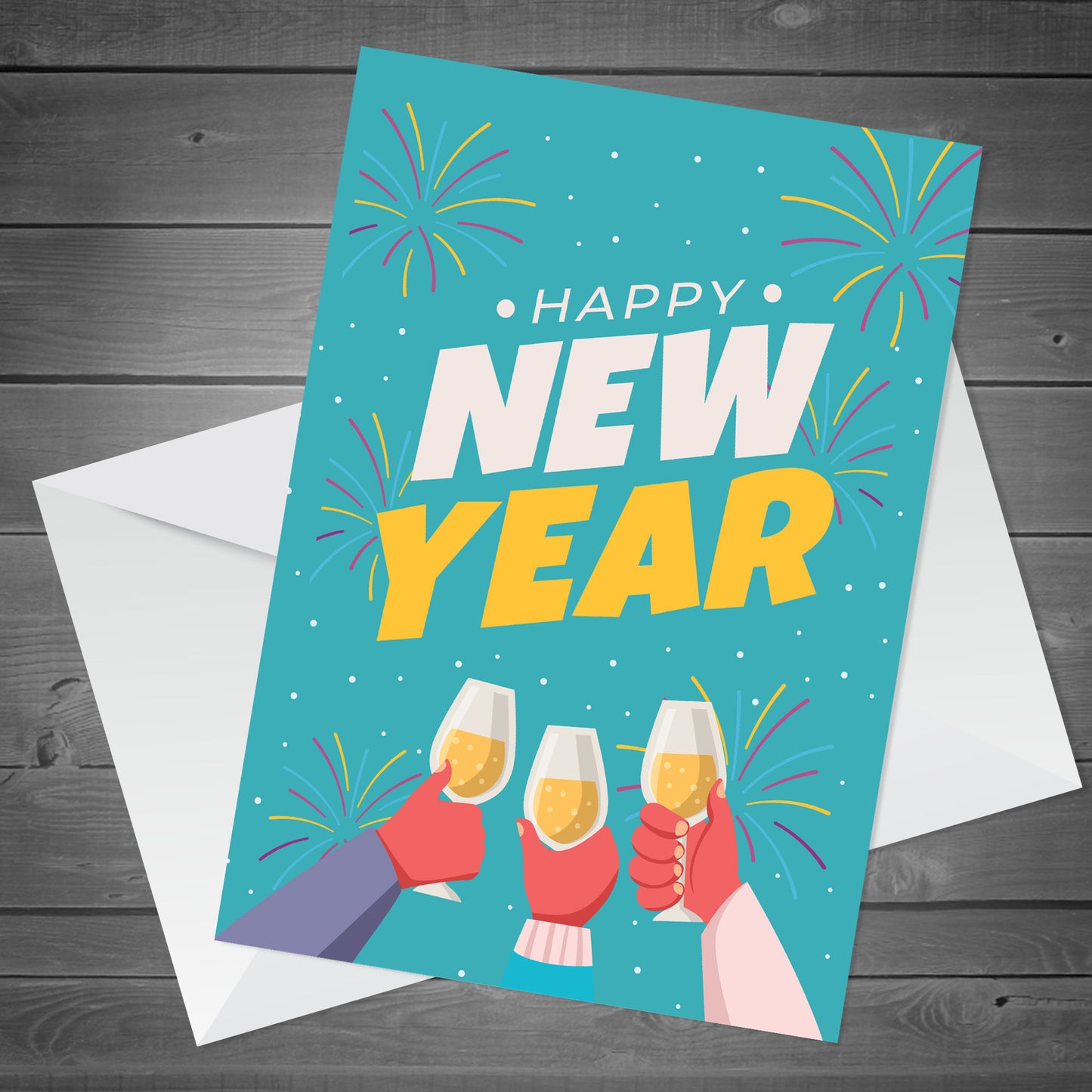 New Year Greetings Card Happy New Year Card For Friends Family