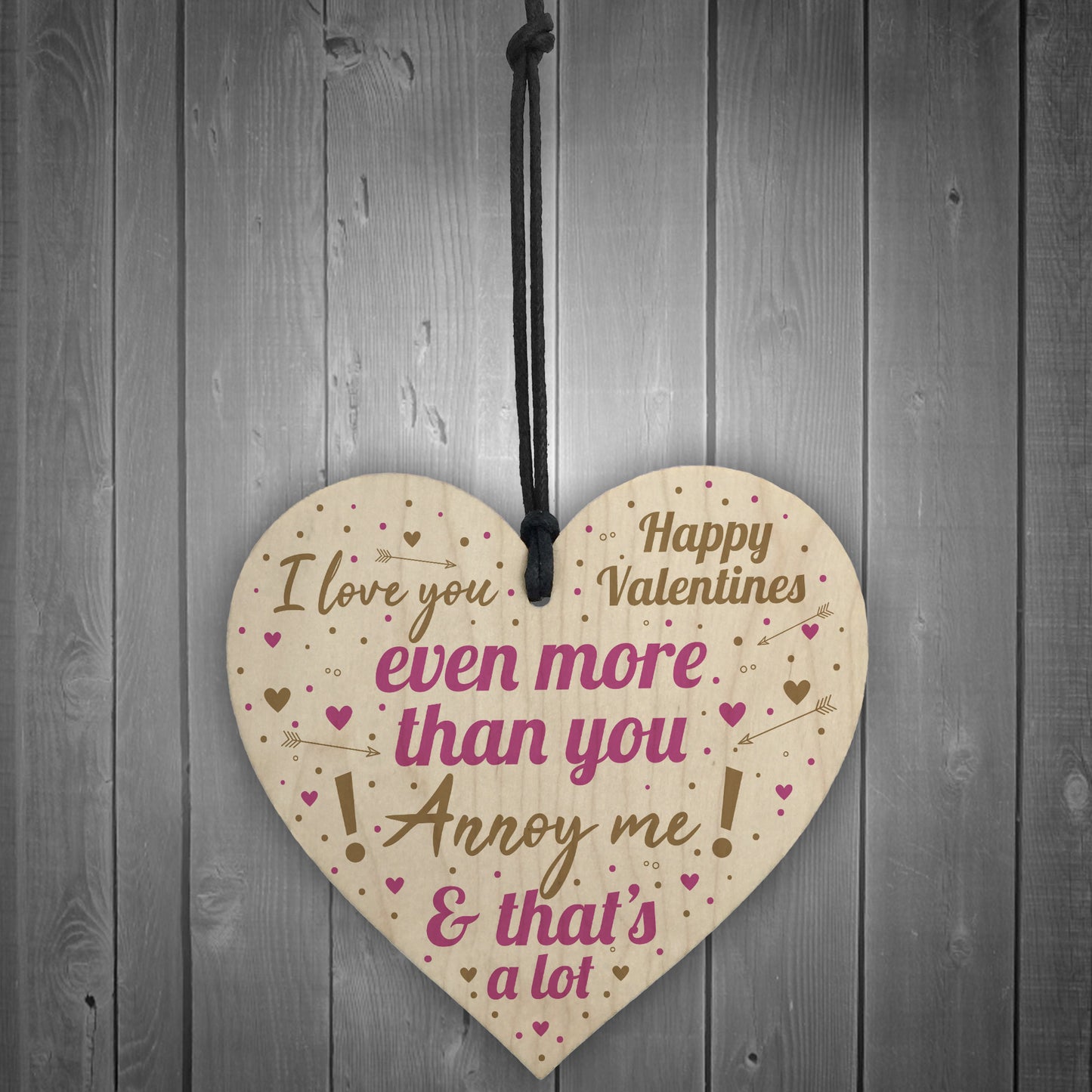 Love You Plaque Funny Valentines Gift For Him Valentines Day