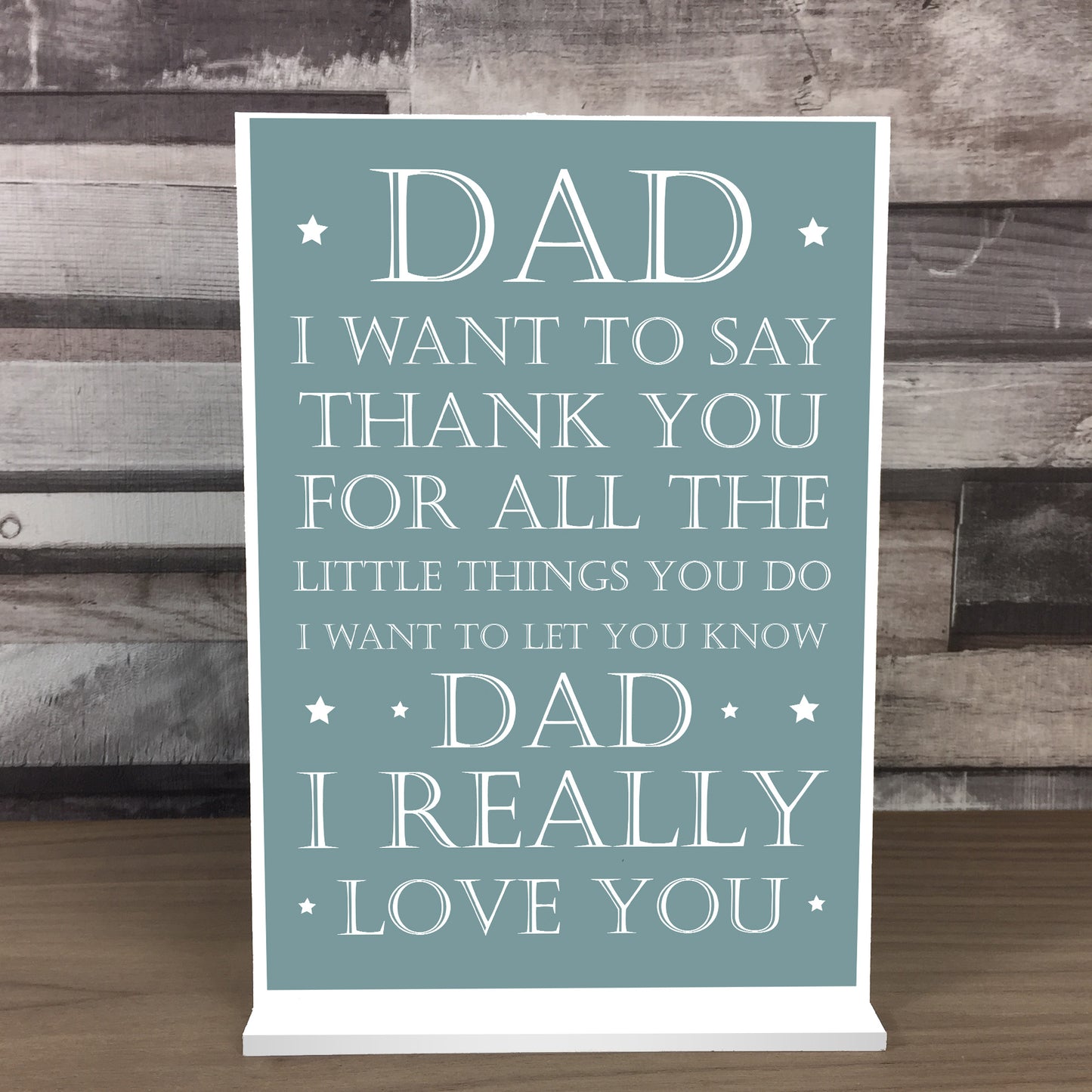 Dad Gifts Standing Plaque Birthday Fathers Day Gift For Dad
