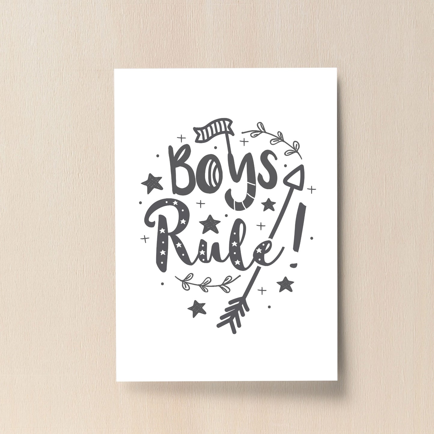 Cute Boys Bedroom Print Boy Bedroom Wall Art Decor Baby Gift