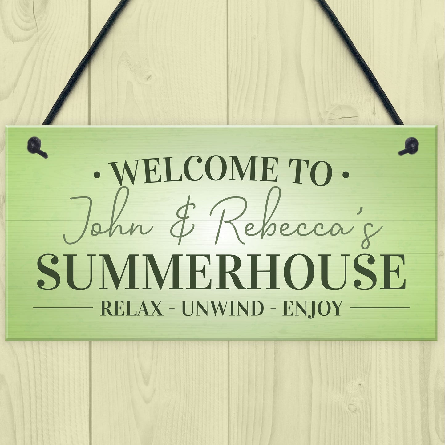 Summerhouse Sign For Garden Decking Shed Plaque Outdoor Sign