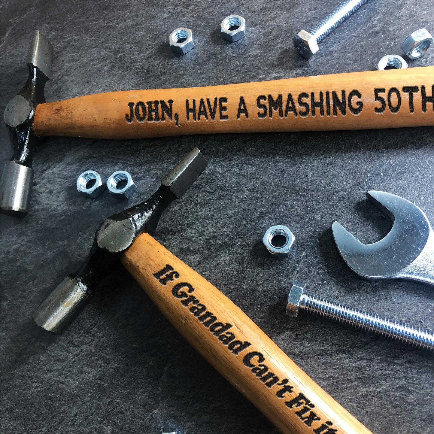 Personalised Gifts For Men Birthday Engraved Hammer Gift For Dad