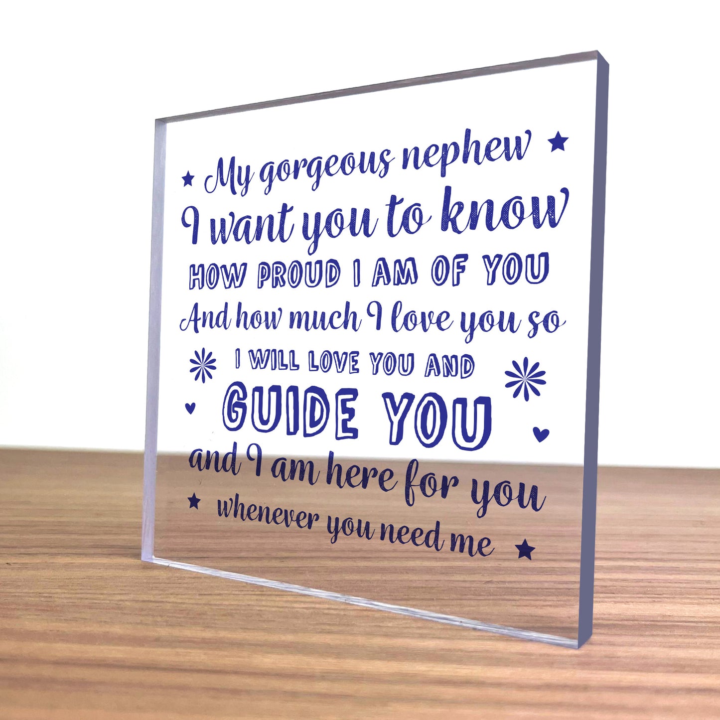 Nephew Gifts From Auntie Uncle Handmade Plaque Birthday Gift