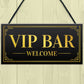 Welcome Vip Bar Signs For Home Bar Hanging Pub Decor Garden