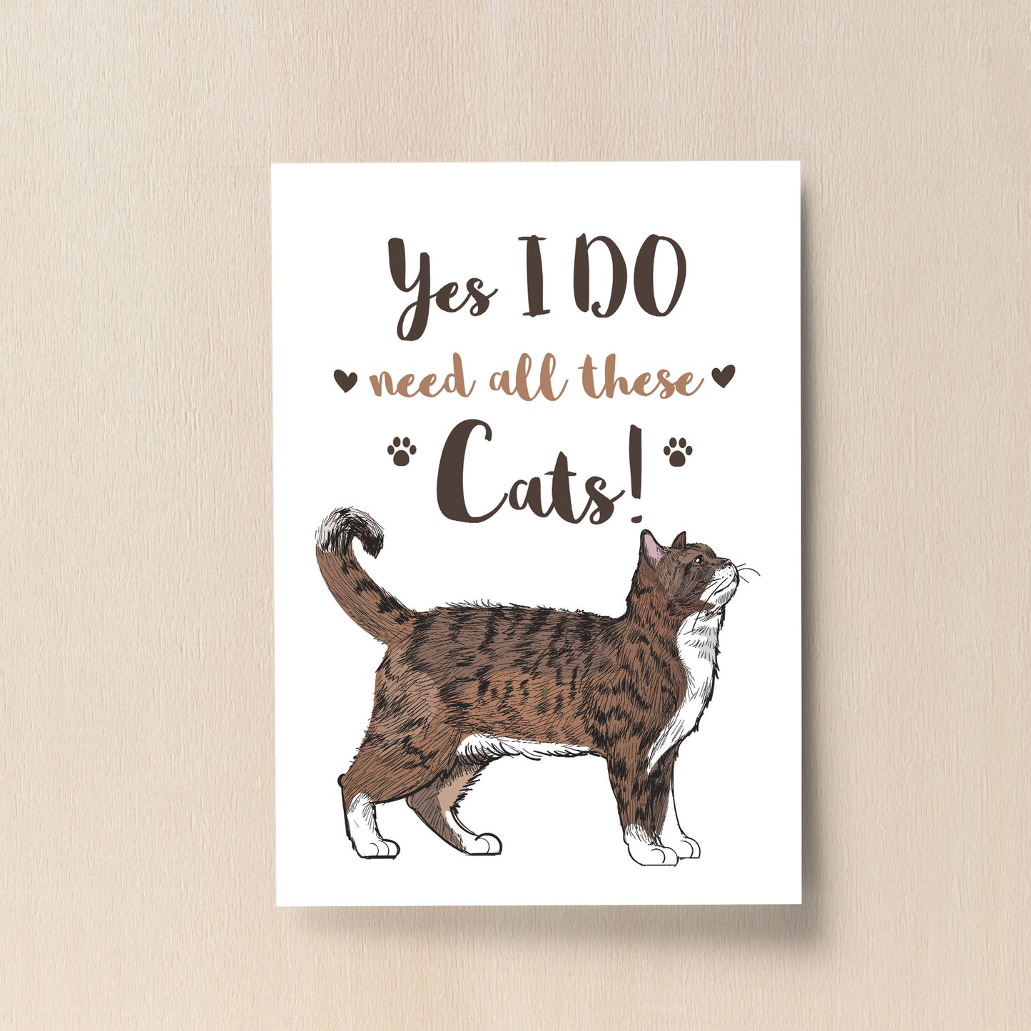 Funny Cat Print Funny Cat Sign Animal Print Home Decor Cat Gift