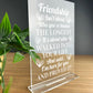 Best Friend Sign Friendship Gift Standing Plaque Thank You Gift