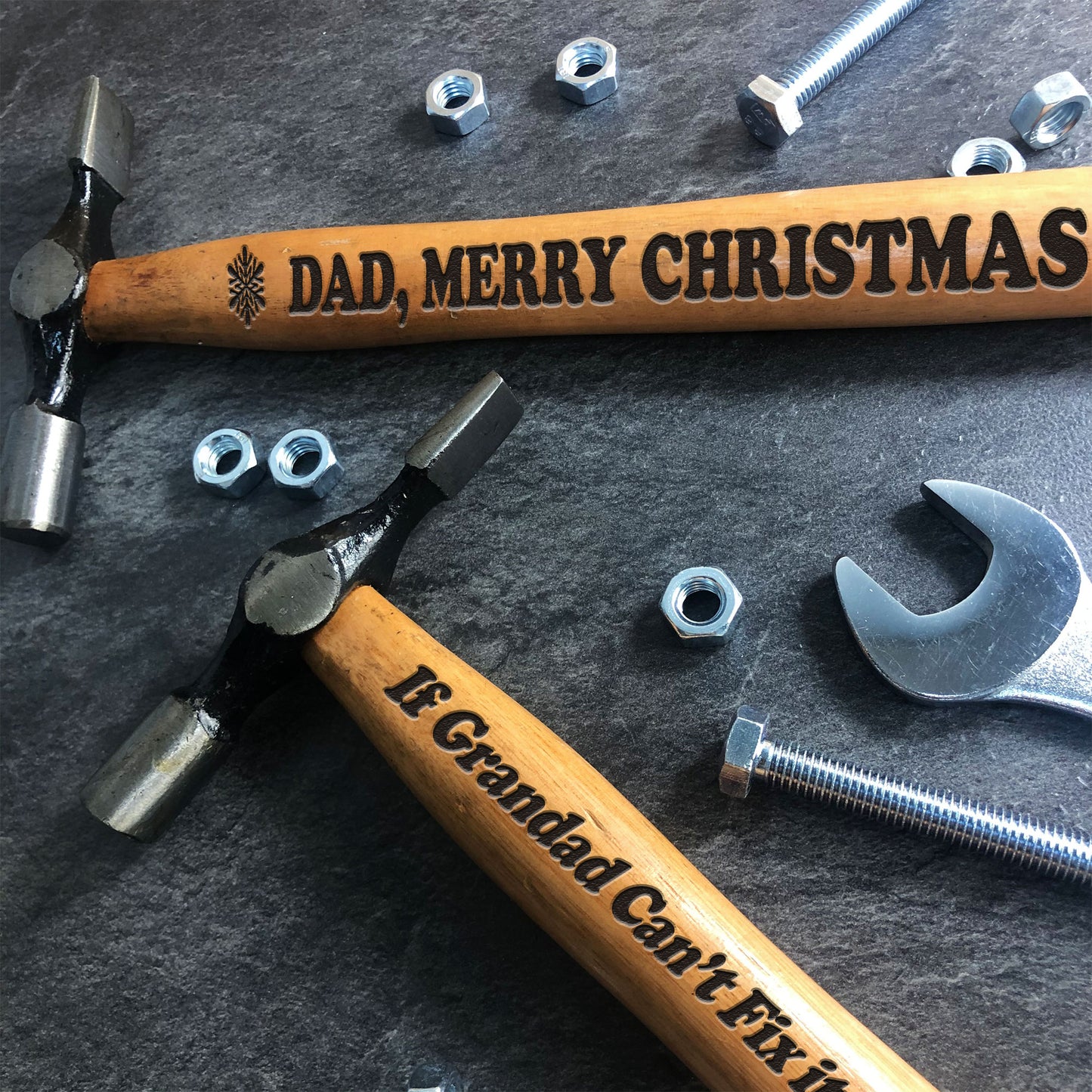 PERSONALISED Engraved Hammer Christmas Gift For Dad