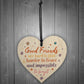 Best Friend Sign Friendship Plaque Handmade Wood Heart Thank You