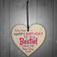 Birthday Friendship Best Friend Gift Wood Heart Plaque Thank You
