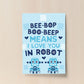 Blue Boys Bedroom Wall Art Robot Print Boy Bedroom Accessories