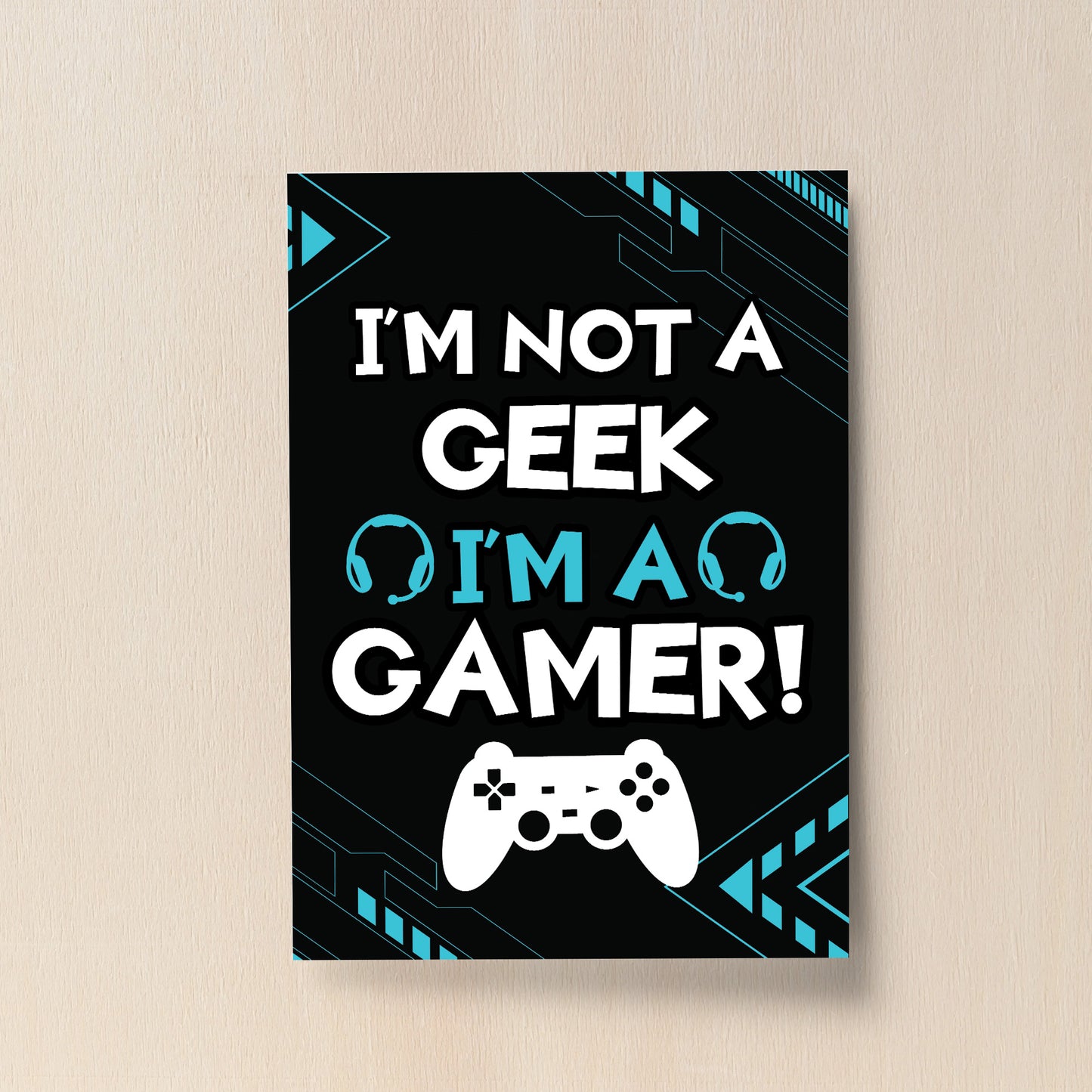 Gaming Print Posters Boys Bedroom Playstation Inspired Gifts