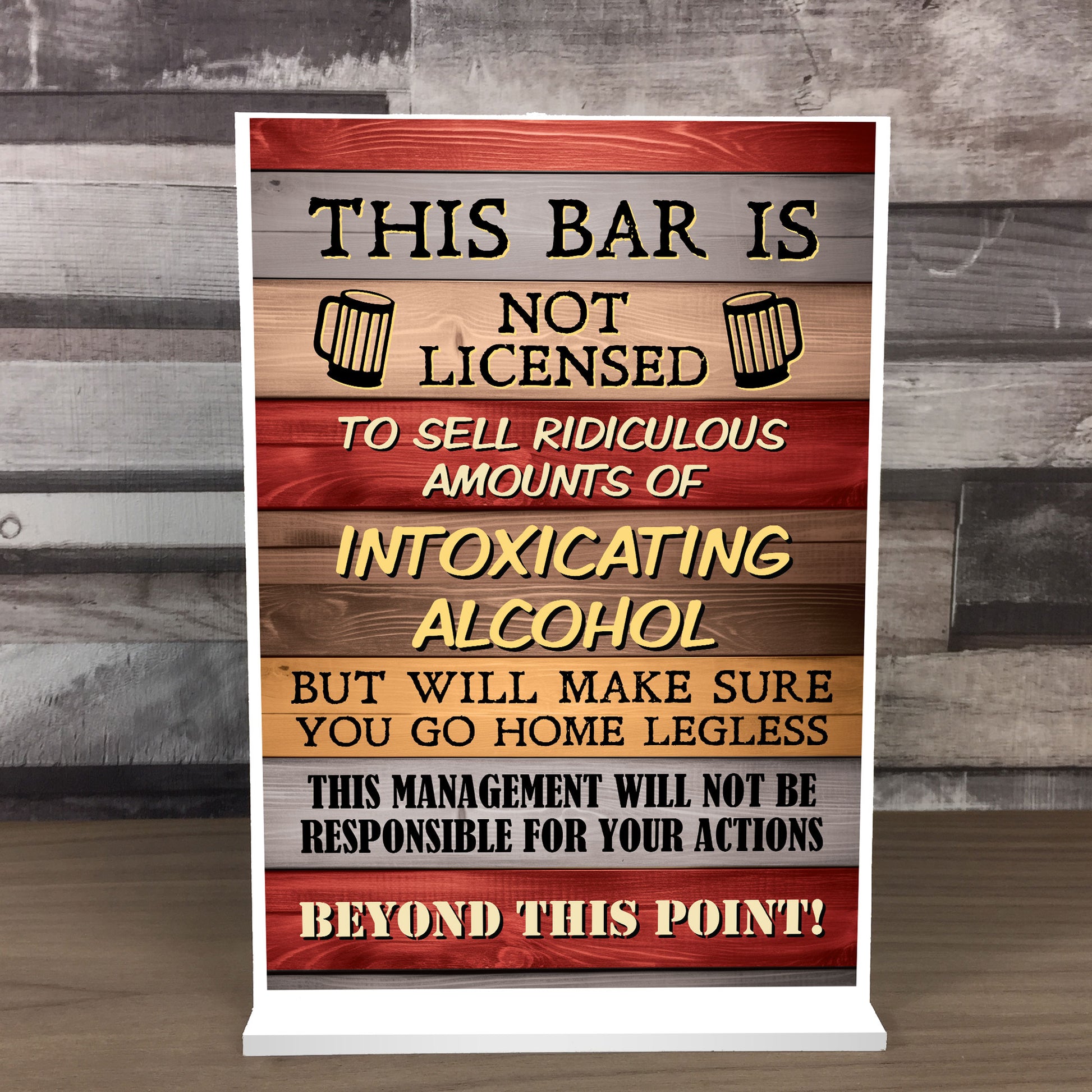 THIS IS A PRIVATE SIGN DO NOT READ METAL SIGN 8x10in Bar Shop Cafe Funny Pub - Foto 11