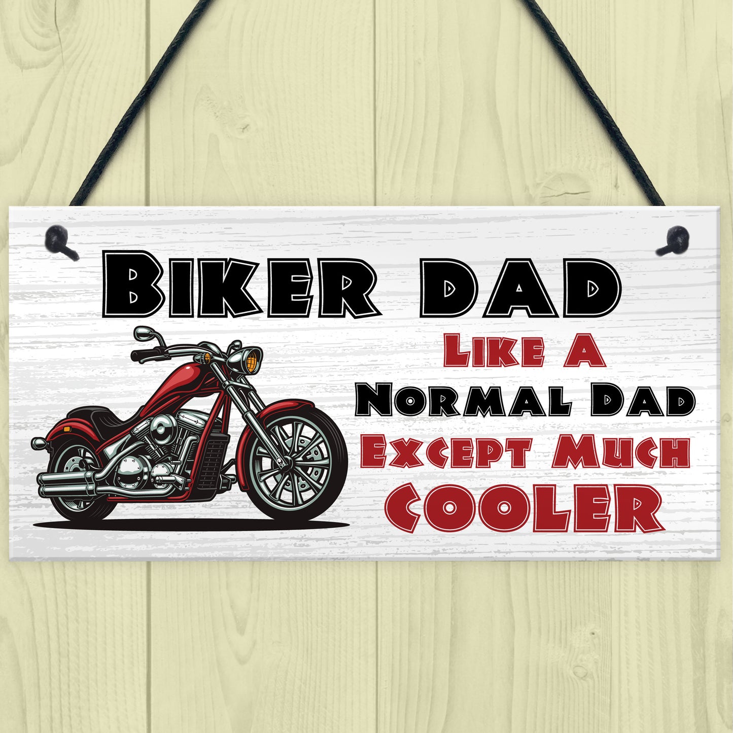 Funny Biker Dad Sign Biker Gift Dad Gift For Birthday Christmas